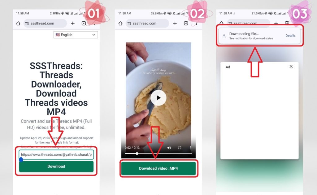 sssthreadcom | چطور دانلود کنیم